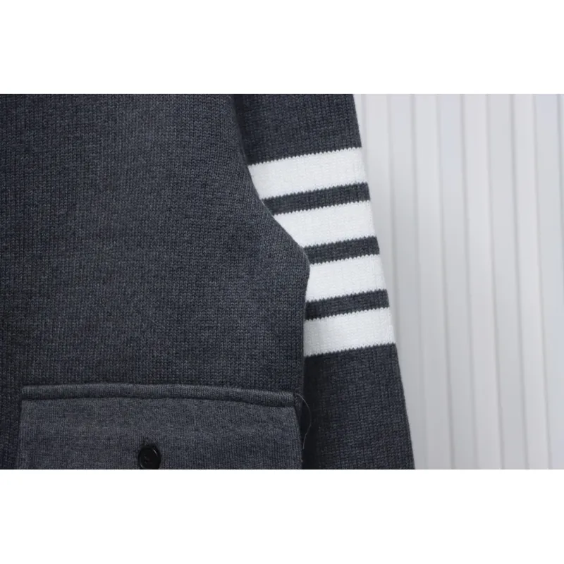 Thom Browne 23FW Cropped Wool Jacket Grey