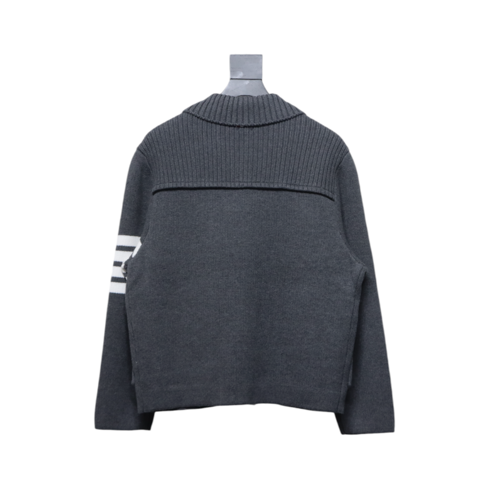 Thom Browne 23FW Cropped Wool Jacket Grey