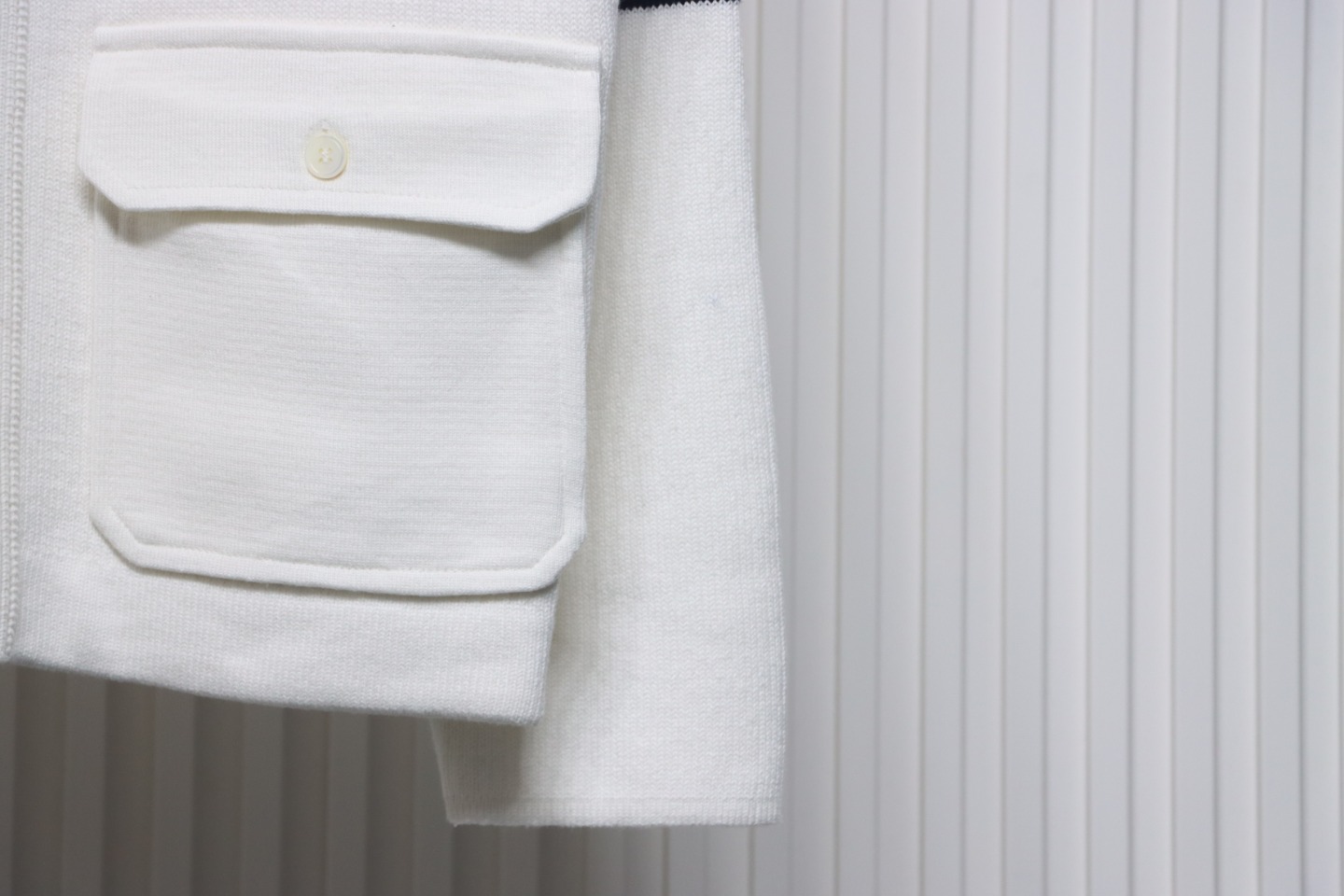 Thom Browne 23FW Cropped Wool Jacket White