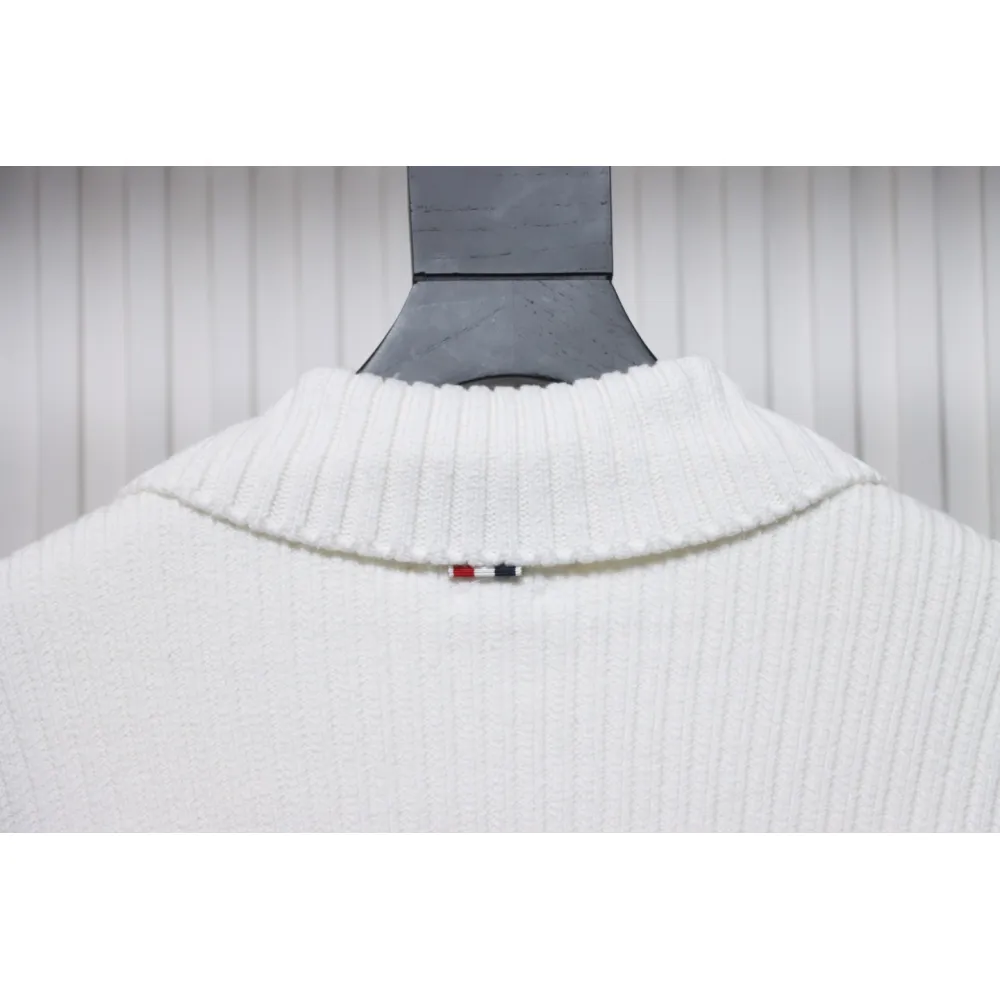 Thom Browne 23FW Cropped Wool Jacket White