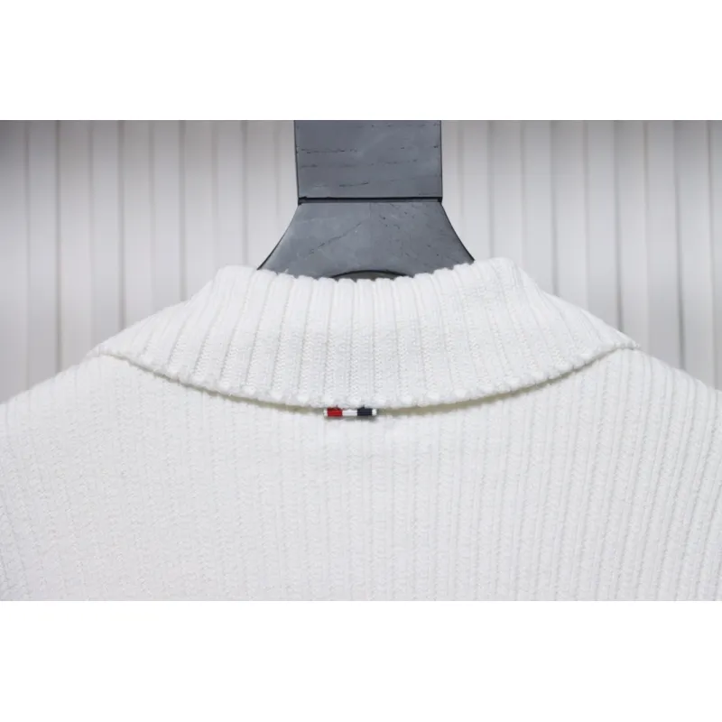 Thom Browne 23FW Cropped Wool Jacket White