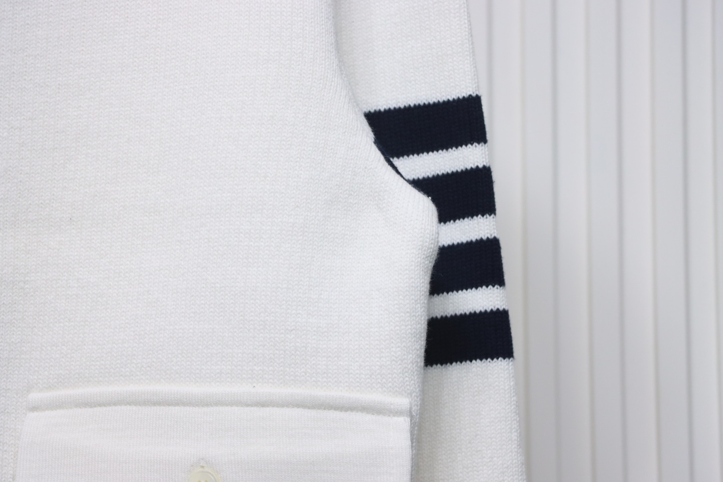 Thom Browne 23FW Cropped Wool Jacket White