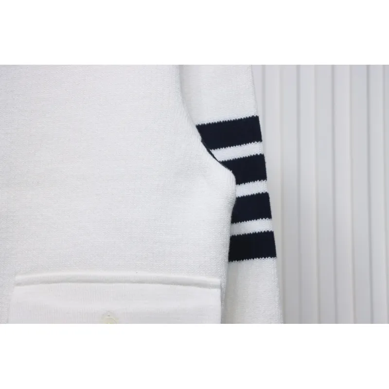 Thom Browne 23FW Cropped Wool Jacket White