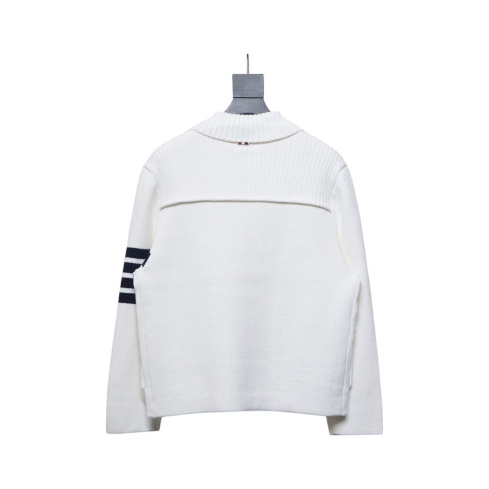 Thom Browne 23FW Cropped Wool Jacket White
