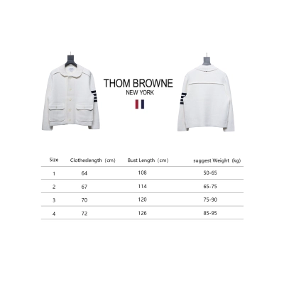 Thom Browne 23FW Cropped Wool Jacket White 02