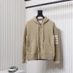 Thom Browne 23FW Sailboat Australian Wool Hooded Jacket Brown