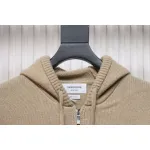 Thom Browne 23FW Sailboat Australian Wool Hooded Jacket Brown