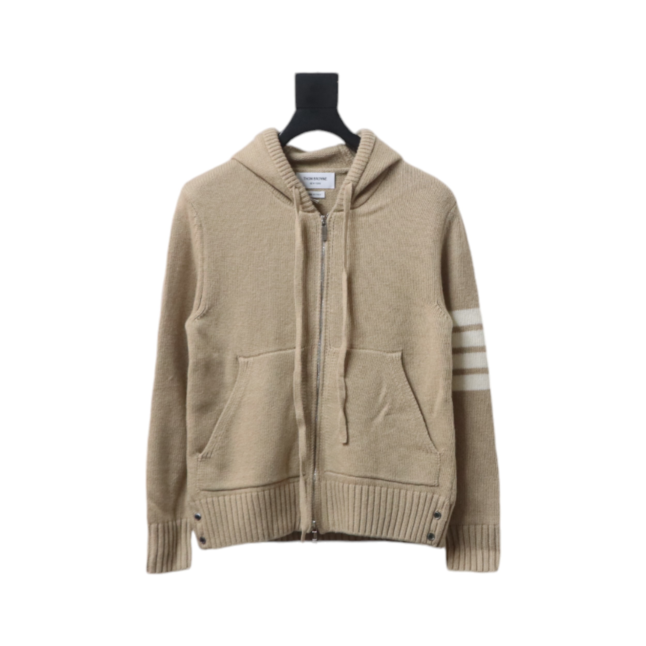 Thom Browne 23FW Sailboat Australian Wool Hooded Jacket Brown