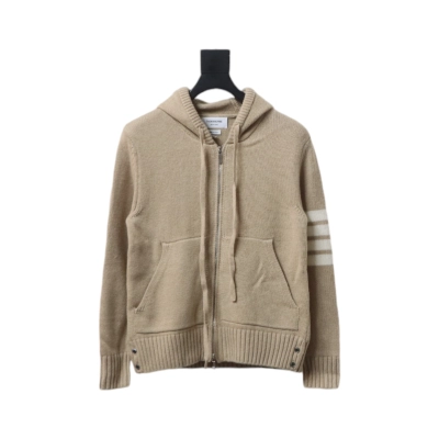 Thom Browne 23FW Sailboat Australian Wool Hooded Jacket Brown 01