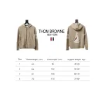 Thom Browne 23FW Sailboat Australian Wool Hooded Jacket Brown