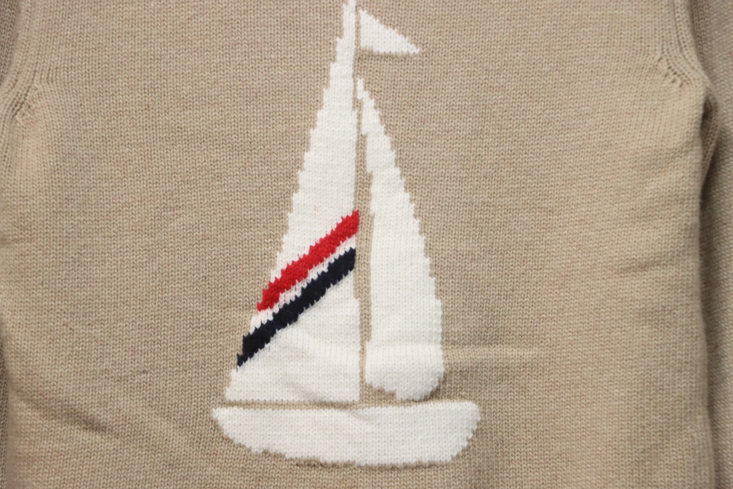 Thom Browne 23FW Sailboat Australian Wool Hooded Jacket Brown