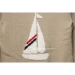 Thom Browne 23FW Sailboat Australian Wool Hooded Jacket Brown
