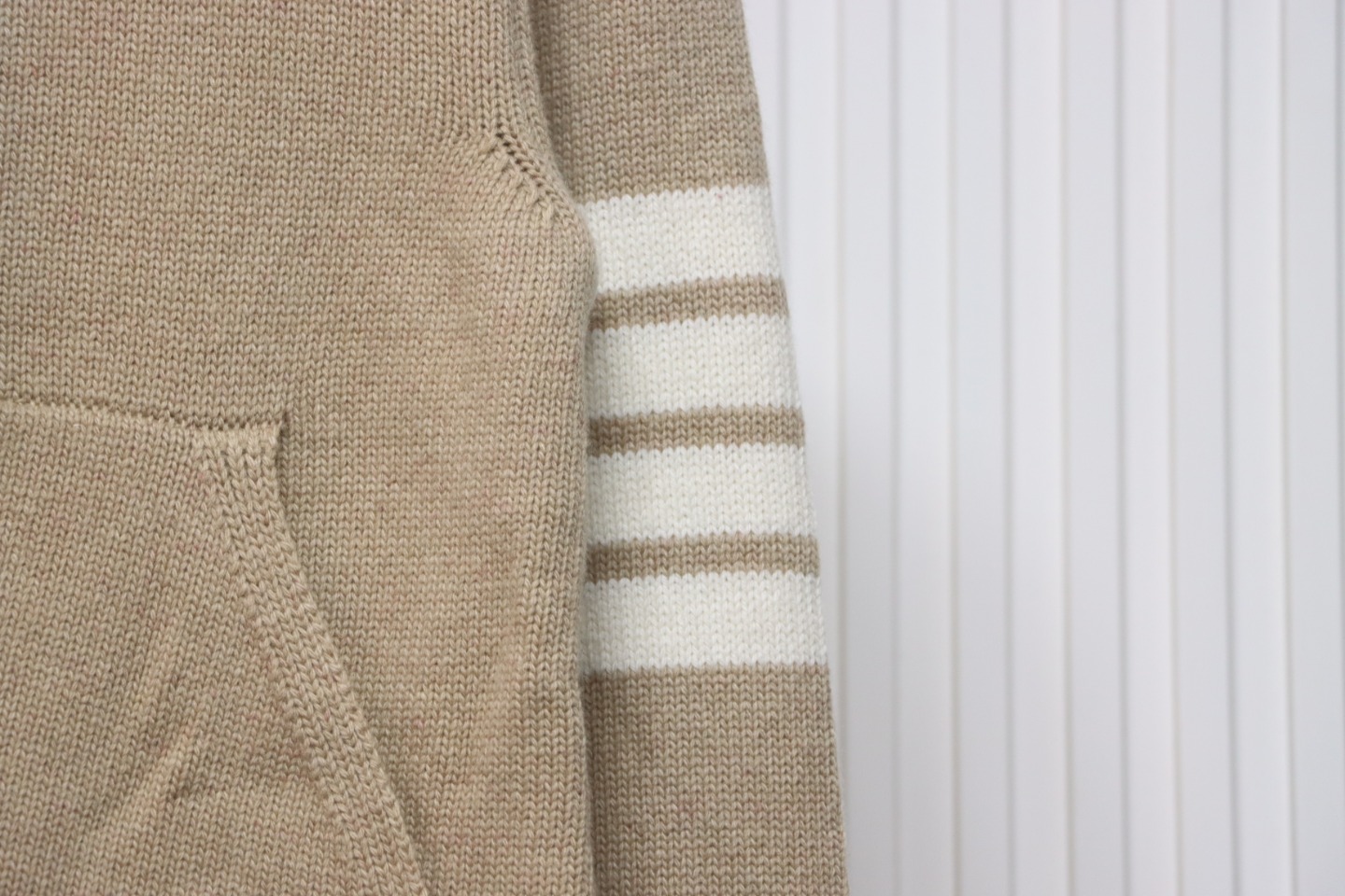 Thom Browne 23FW Sailboat Australian Wool Hooded Jacket Brown