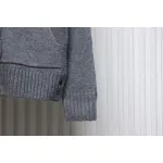 Thom Browne 23FW Sailboat Australian Wool Hooded Jacket Grey