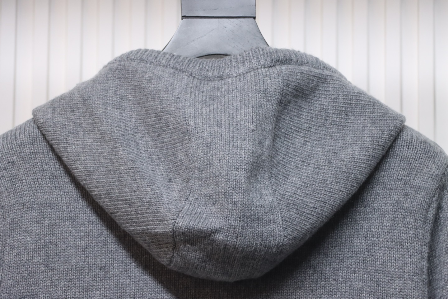 Thom Browne 23FW Sailboat Australian Wool Hooded Jacket Grey