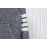 Thom Browne 23FW Sailboat Australian Wool Hooded Jacket Grey