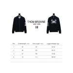 Thom Browne 24FW Crab Zipper Baseball Jacket Black