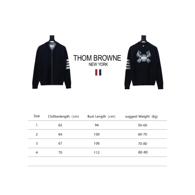 Thom Browne 24FW Crab Zipper Baseball Jacket Black 02