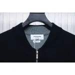 Thom Browne 24FW Crab Zipper Baseball Jacket Black
