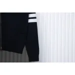 Thom Browne 24FW Crab Zipper Baseball Jacket Black