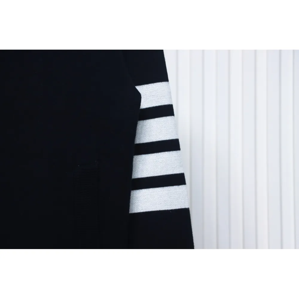 Thom Browne 24FW Crab Zipper Baseball Jacket Black