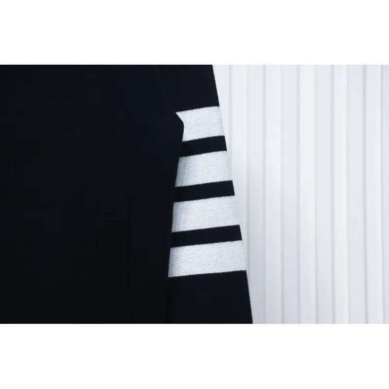 Thom Browne 24FW Crab Zipper Baseball Jacket Black