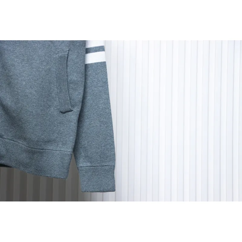 Thom Browne 24FW Crab Zipper Baseball Jacket Grey