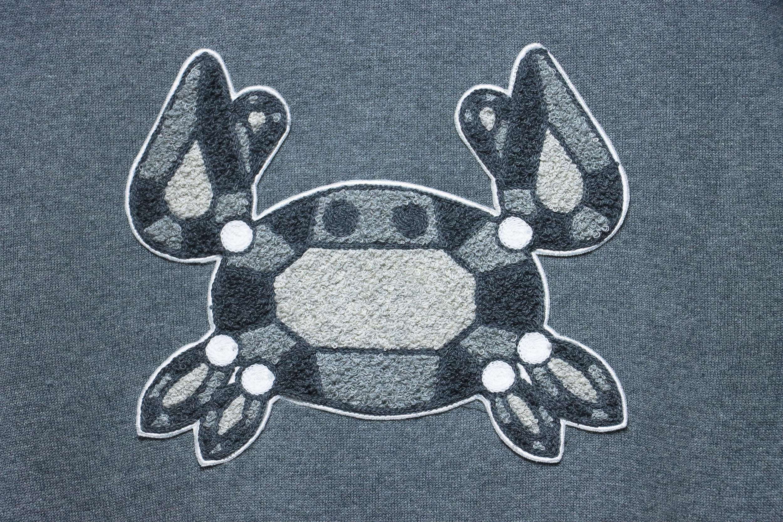 Thom Browne 24FW Crab Zipper Baseball Jacket Grey