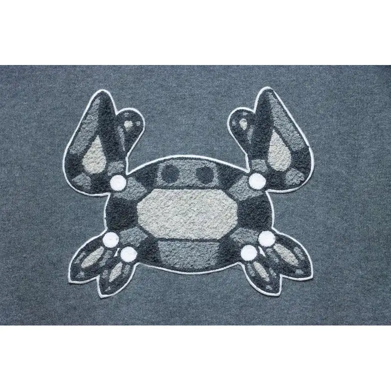 Thom Browne 24FW Crab Zipper Baseball Jacket Grey