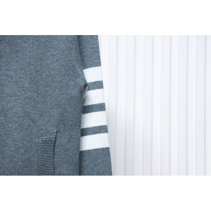 Thom Browne 24FW Crab Zipper Baseball Jacket Grey