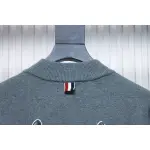 Thom Browne 24FW Crab Zipper Baseball Jacket Grey
