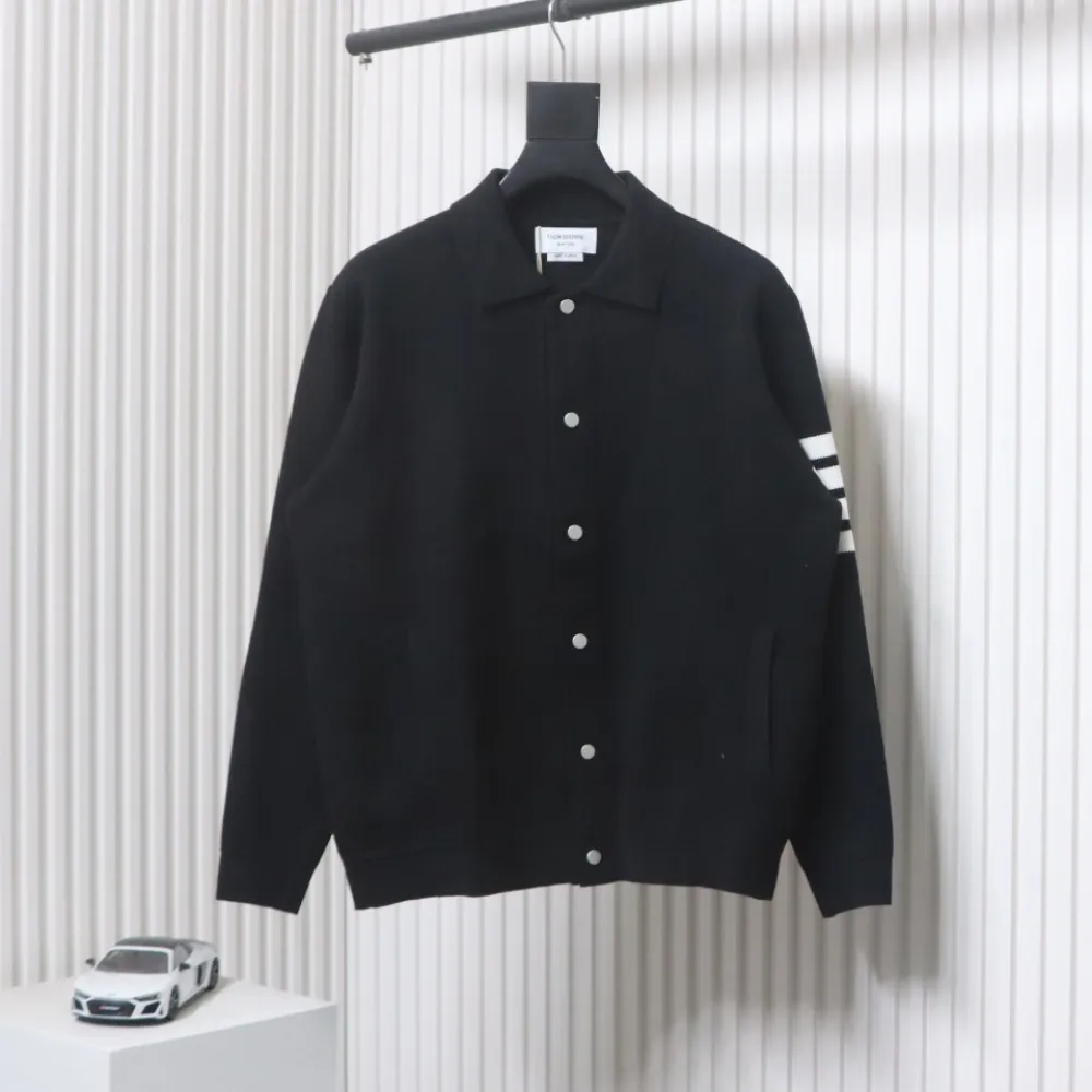 Thom Browne 24FW Four-Bar Lapel Jacket Black