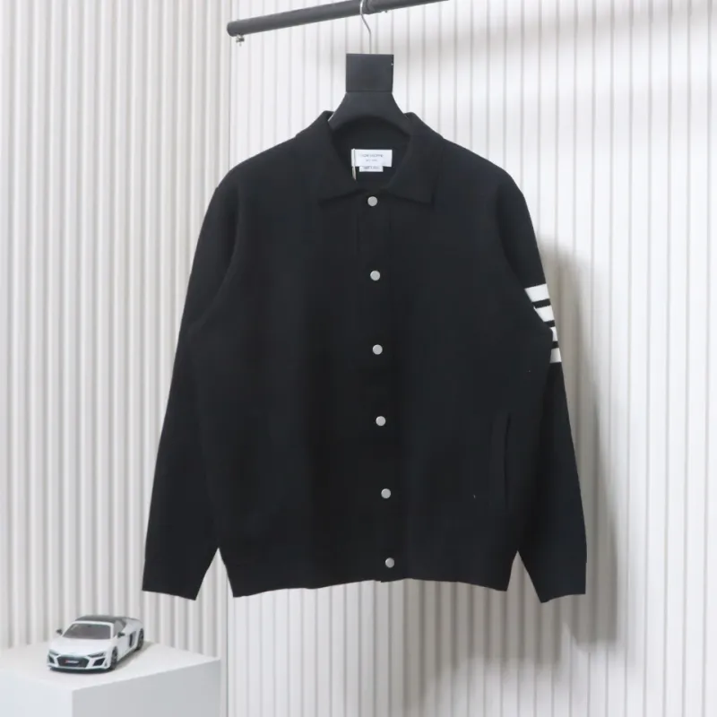 Thom Browne 24FW Four-Bar Lapel Jacket Black