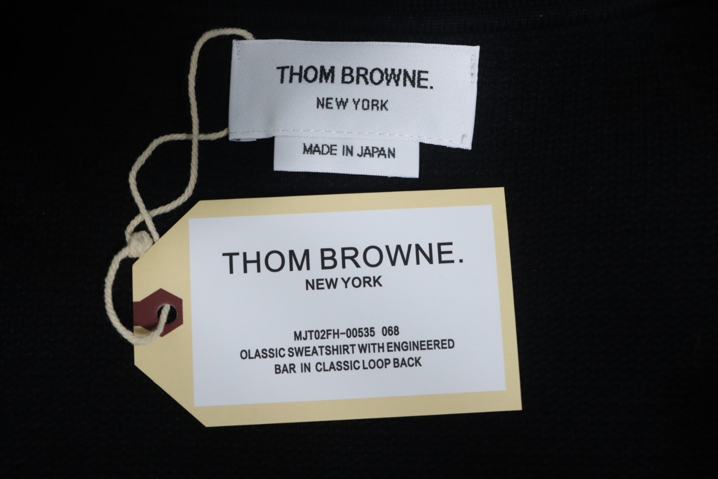 Thom Browne 24FW Four-Bar Lapel Jacket Black