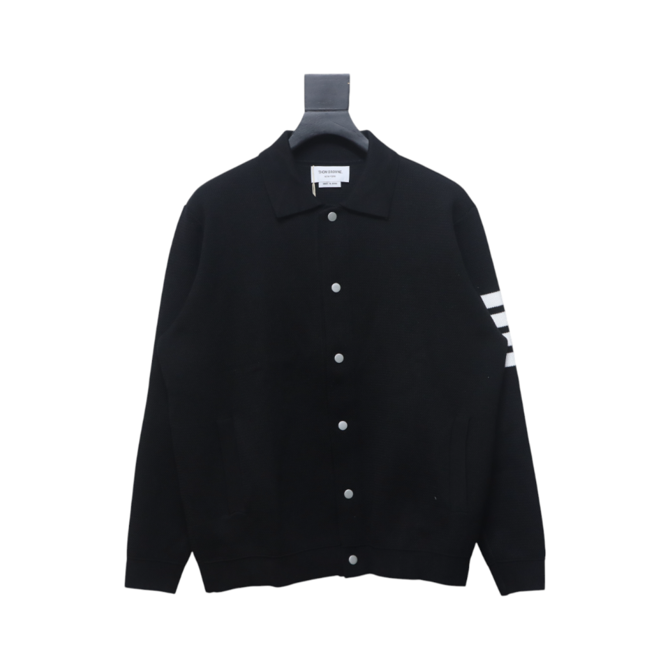 Thom Browne 24FW Four-Bar Lapel Jacket Black