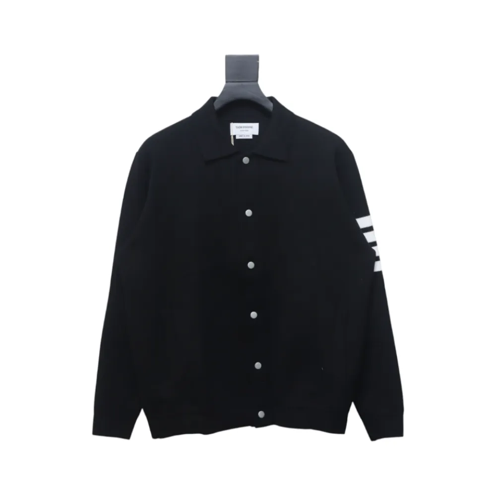 Thom Browne 24FW Four-Bar Lapel Jacket Black