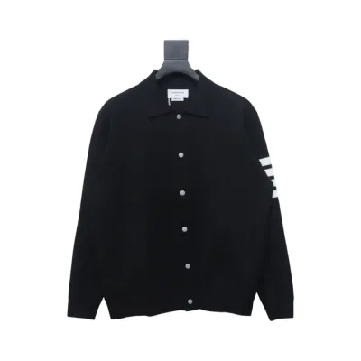 Thom Browne 24FW Four-Bar Lapel Jacket Black 01