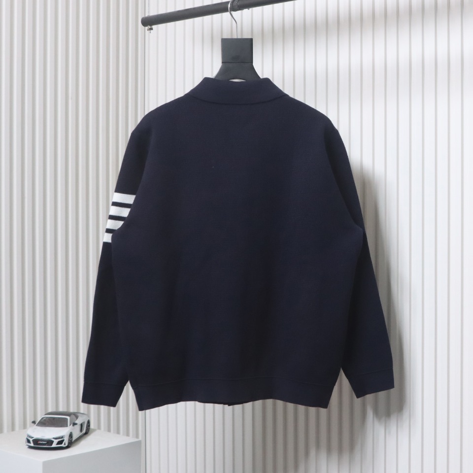 Thom Browne 24FW Four-Bar Lapel Jacket Blue