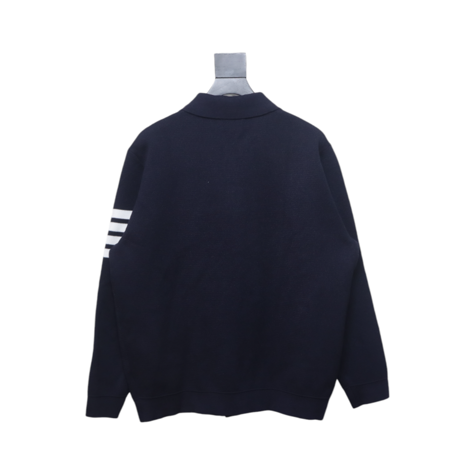 Thom Browne 24FW Four-Bar Lapel Jacket Blue