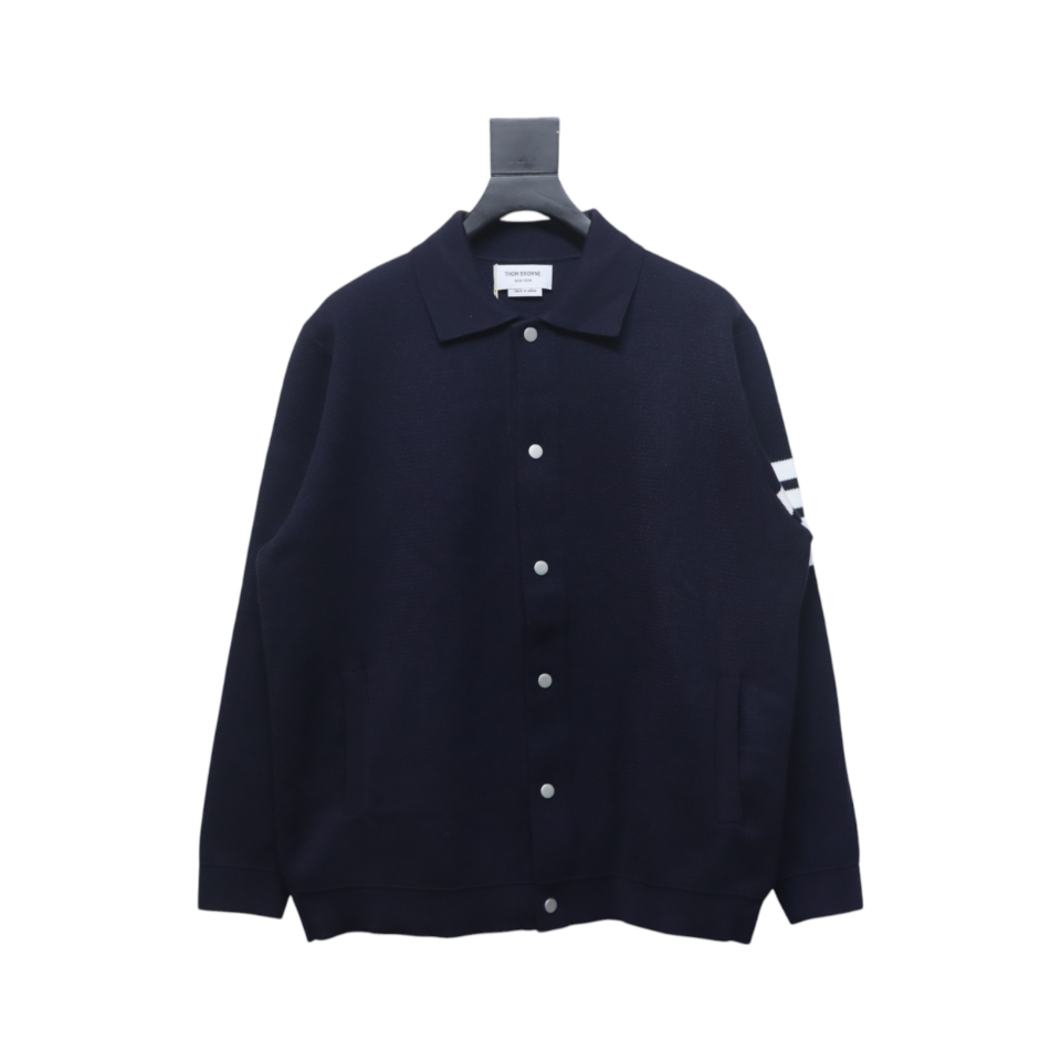 Thom Browne 24FW Four-Bar Lapel Jacket Blue