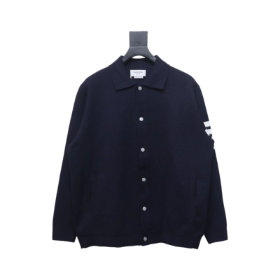 Thom Browne 24FW Four-Bar Lapel Jacket Blue 01