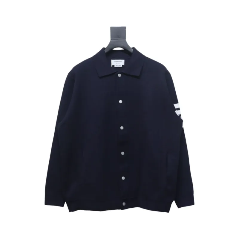Thom Browne 24FW Four-Bar Lapel Jacket Blue