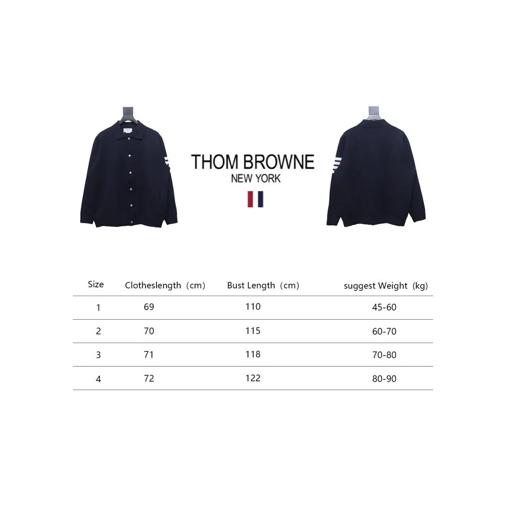 Thom Browne 24FW Four-Bar Lapel Jacket Blue