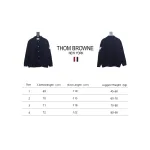 Thom Browne 24FW Four-Bar Lapel Jacket Blue