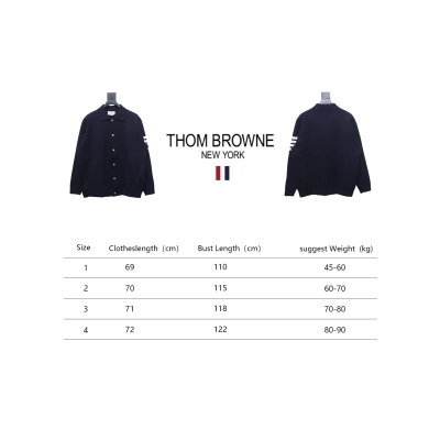 Thom Browne 24FW Four-Bar Lapel Jacket Blue 02