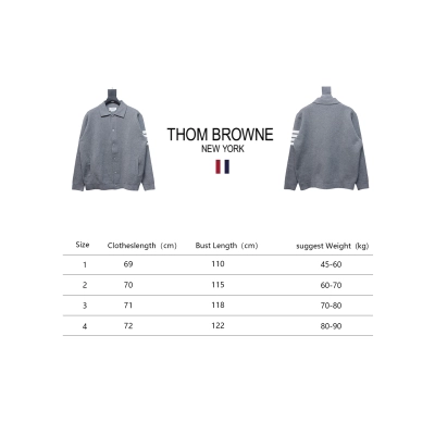 Thom Browne 24FW Four-Bar Lapel Jacket Grey 02