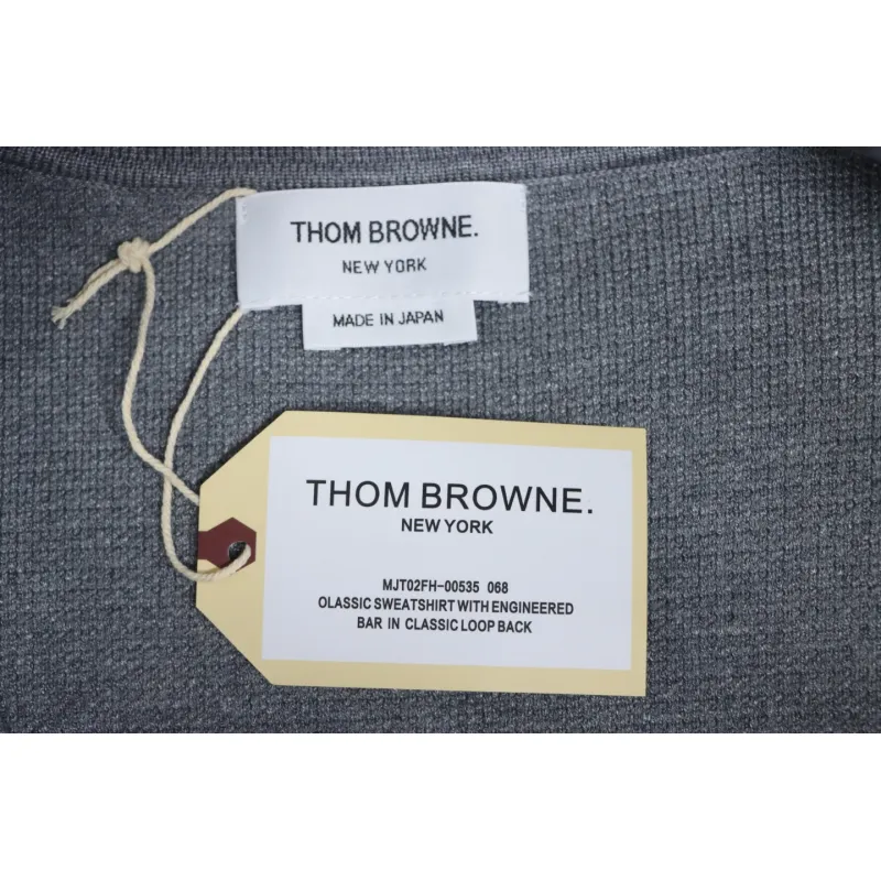 Thom Browne 24FW Four-Bar Lapel Jacket Grey