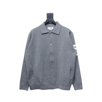 Thom Browne 24FW Four-Bar Lapel Jacket Grey 01