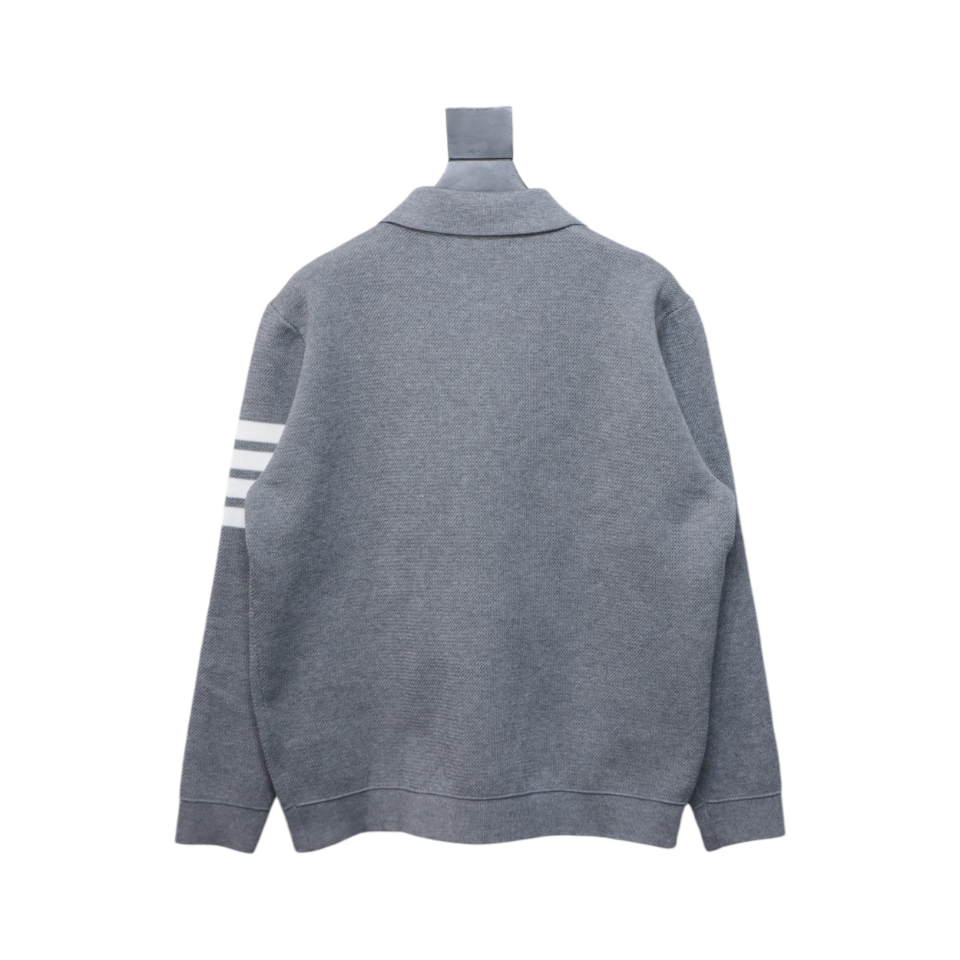 Thom Browne 24FW Four-Bar Lapel Jacket Grey