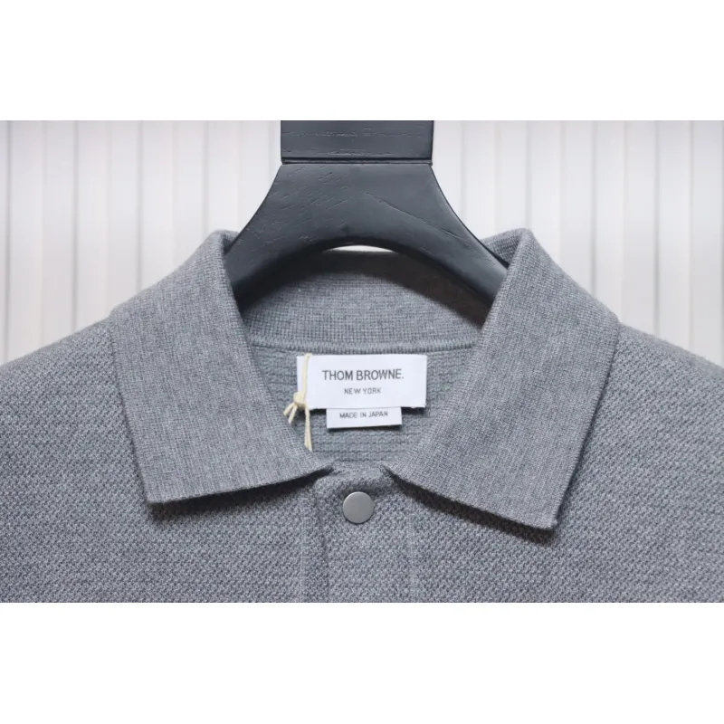 Thom Browne 24FW Four-Bar Lapel Jacket Grey